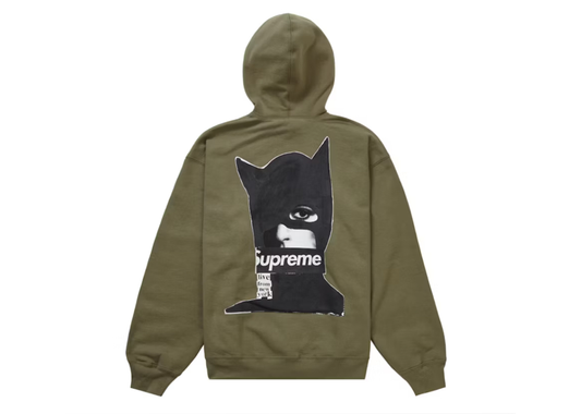 Supreme Catwoman Hoodie Olive