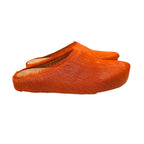 NEW Marni Orange Fur Mules