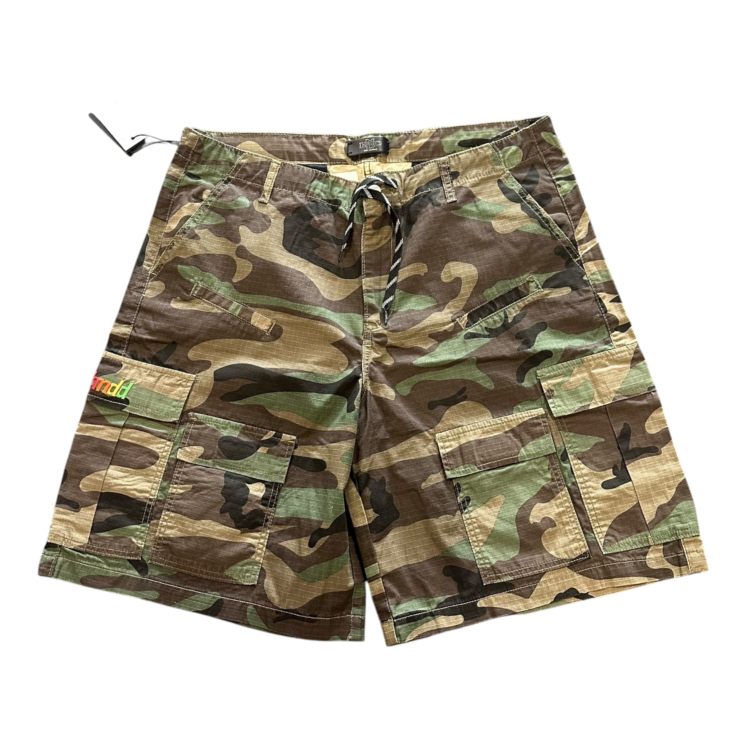 HMDD Rainbow Logo Camo Shorts