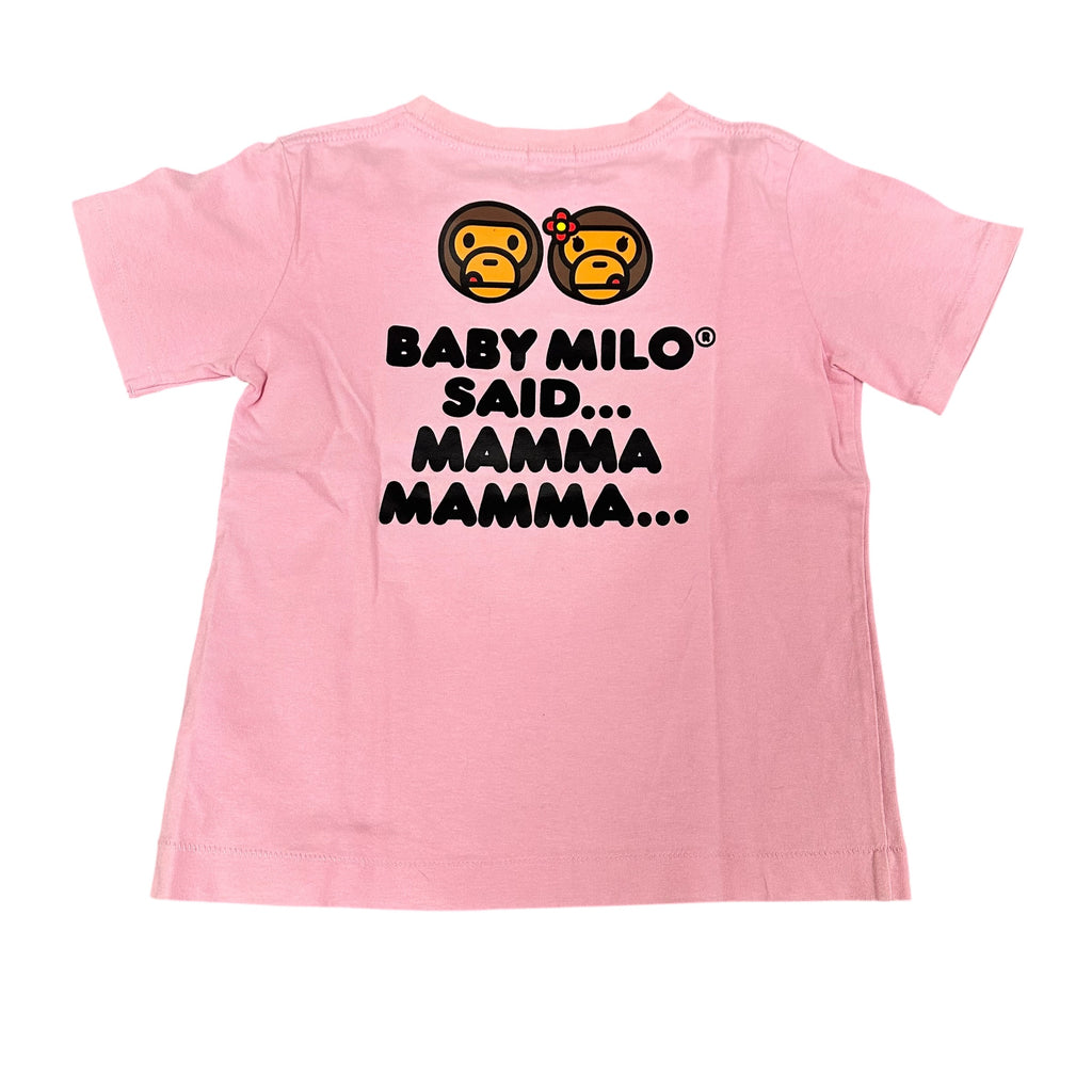Kids BAPE Baby Milo Pink Tee