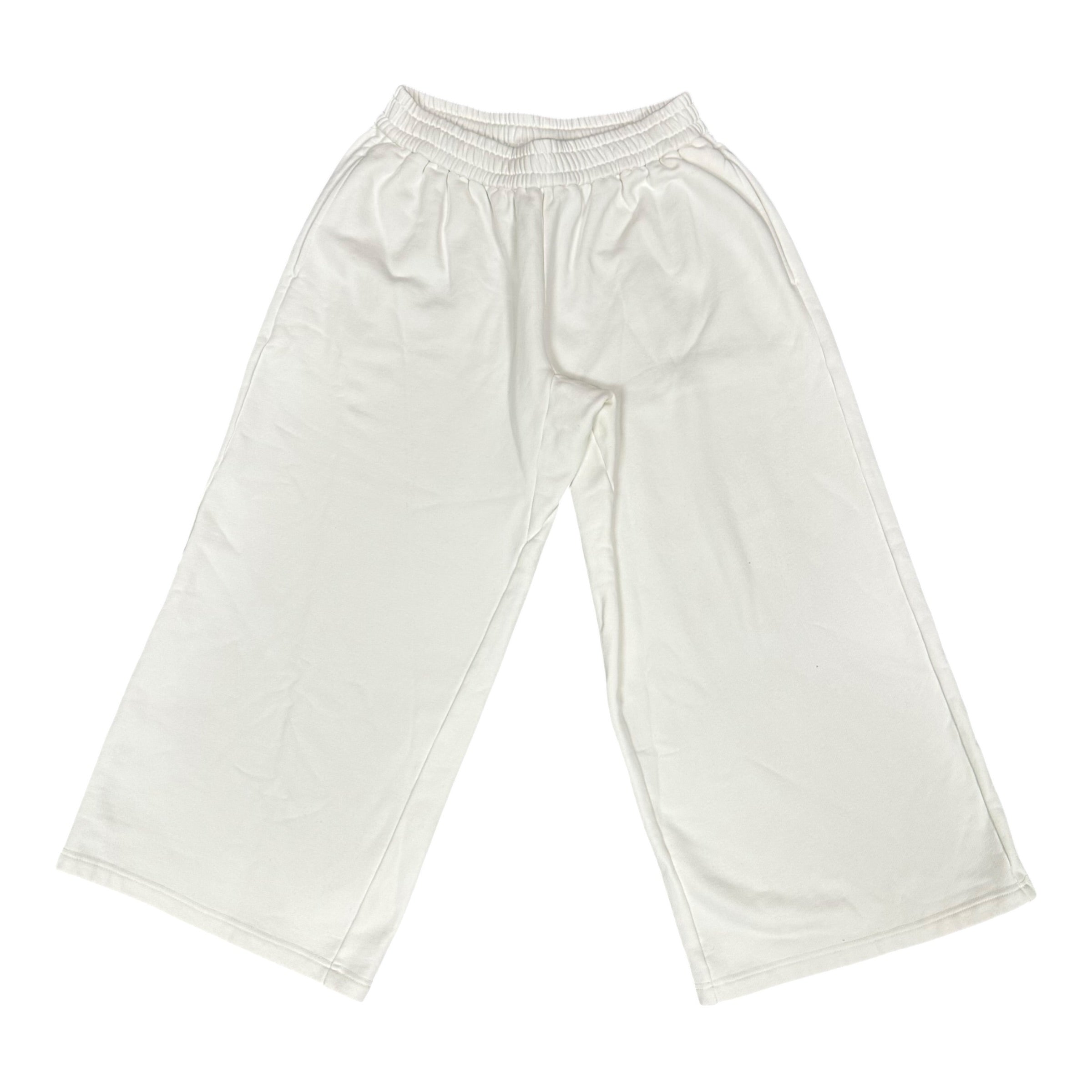 Sample White WideLeg Sweatpants