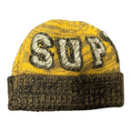Supreme Yellow/Green Crochet Beanie