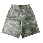 GV Gallery Raspberry Hills "Barrack" Camo Leather Shorts