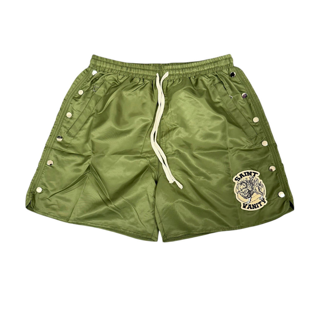 Brand New Saint Vanity Nylon Logo Button Set Olive