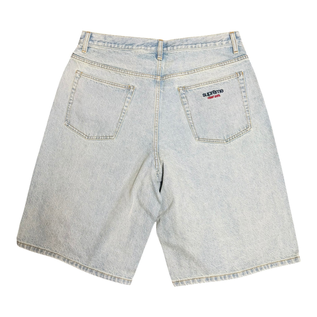 Brand New Supreme Light Washed Denim Shorts