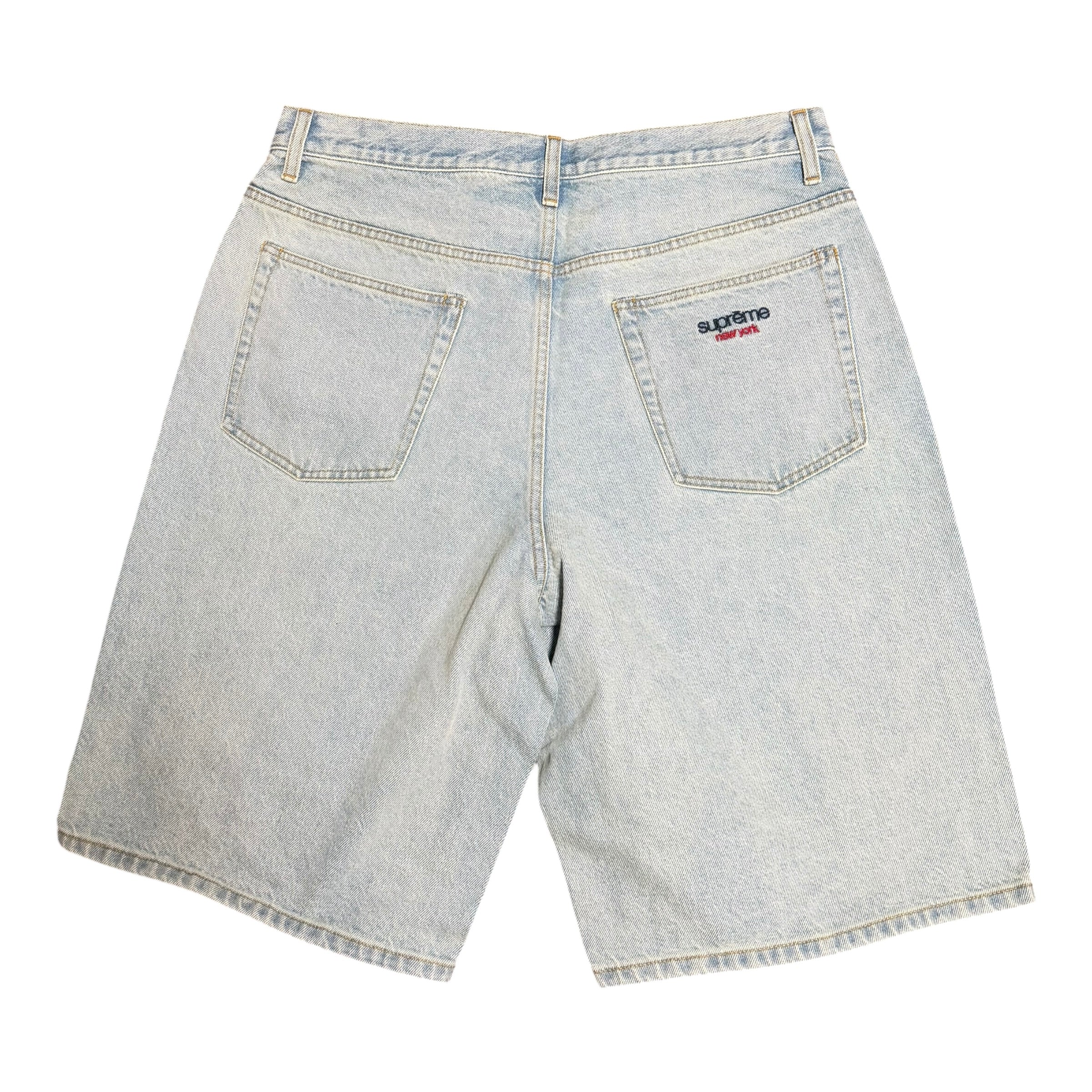 Brand New Supreme Light Washed Denim Shorts