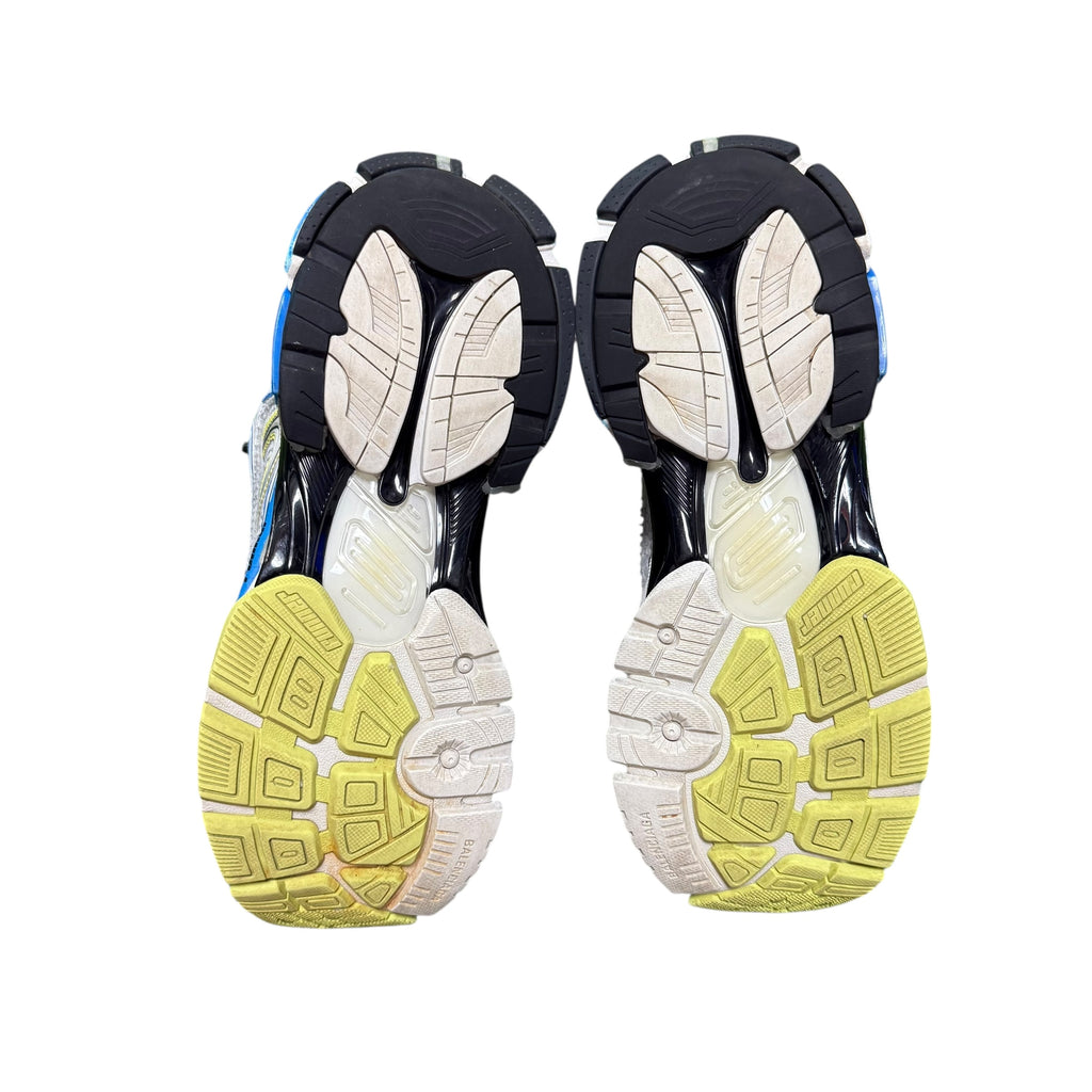 Balenciaga Blue/Lime Runner Sneakers
