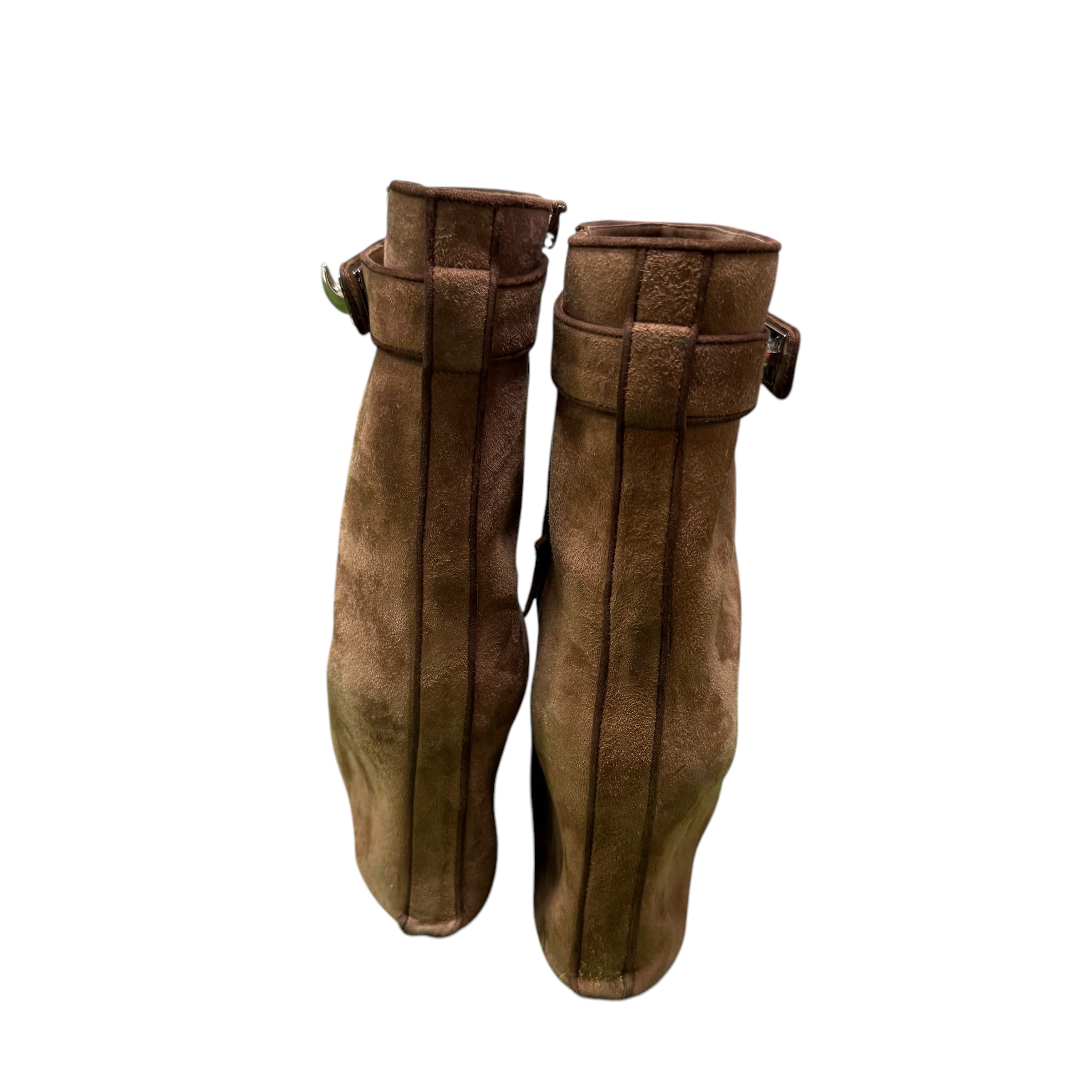 Brown Givenchy Shark Boots Up