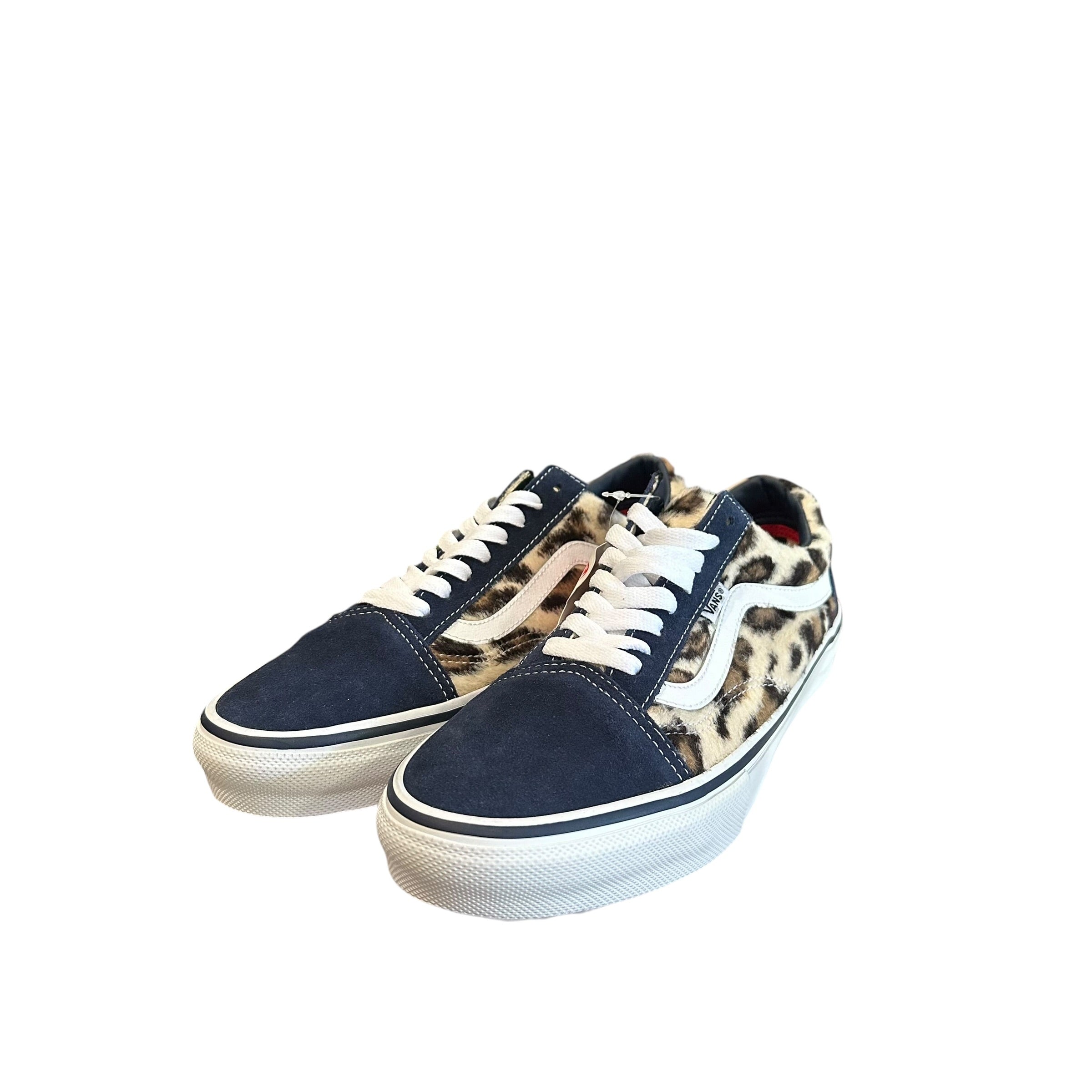 NEW 2023 Supreme x Vans Old Skool Navy/Leopard