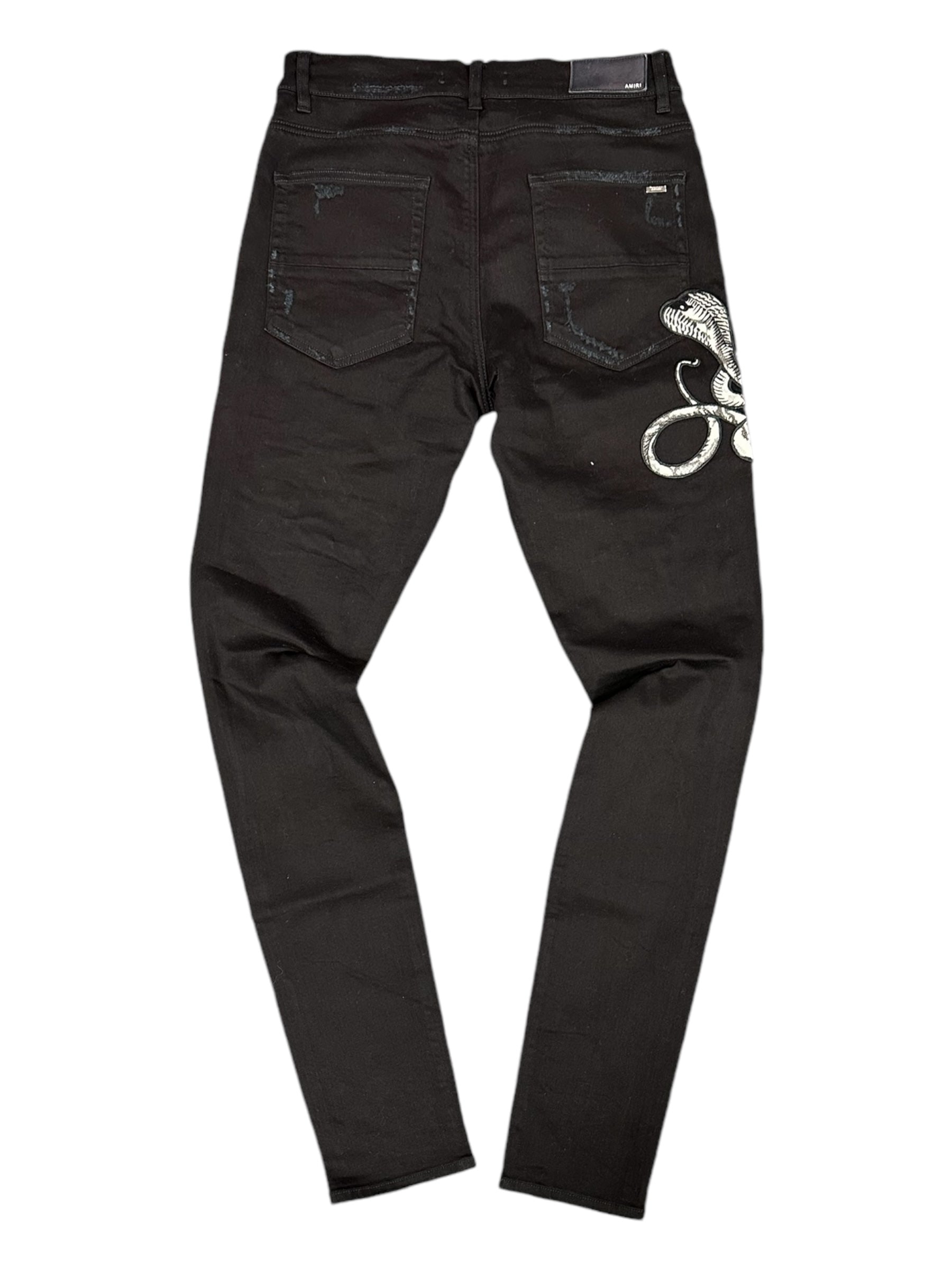 Amiri Black Cobra Jeans