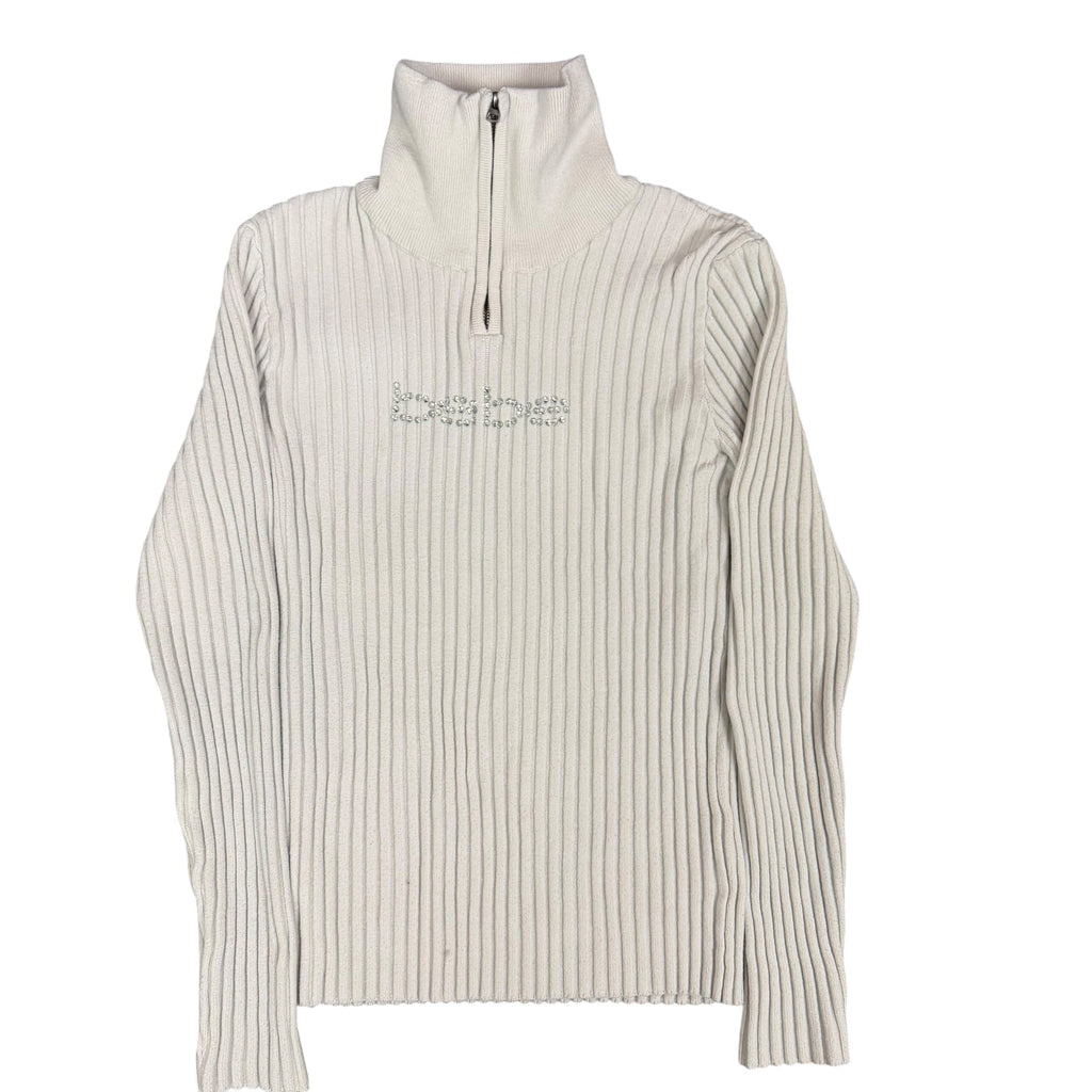Ribbed BEBE Sweater “White”