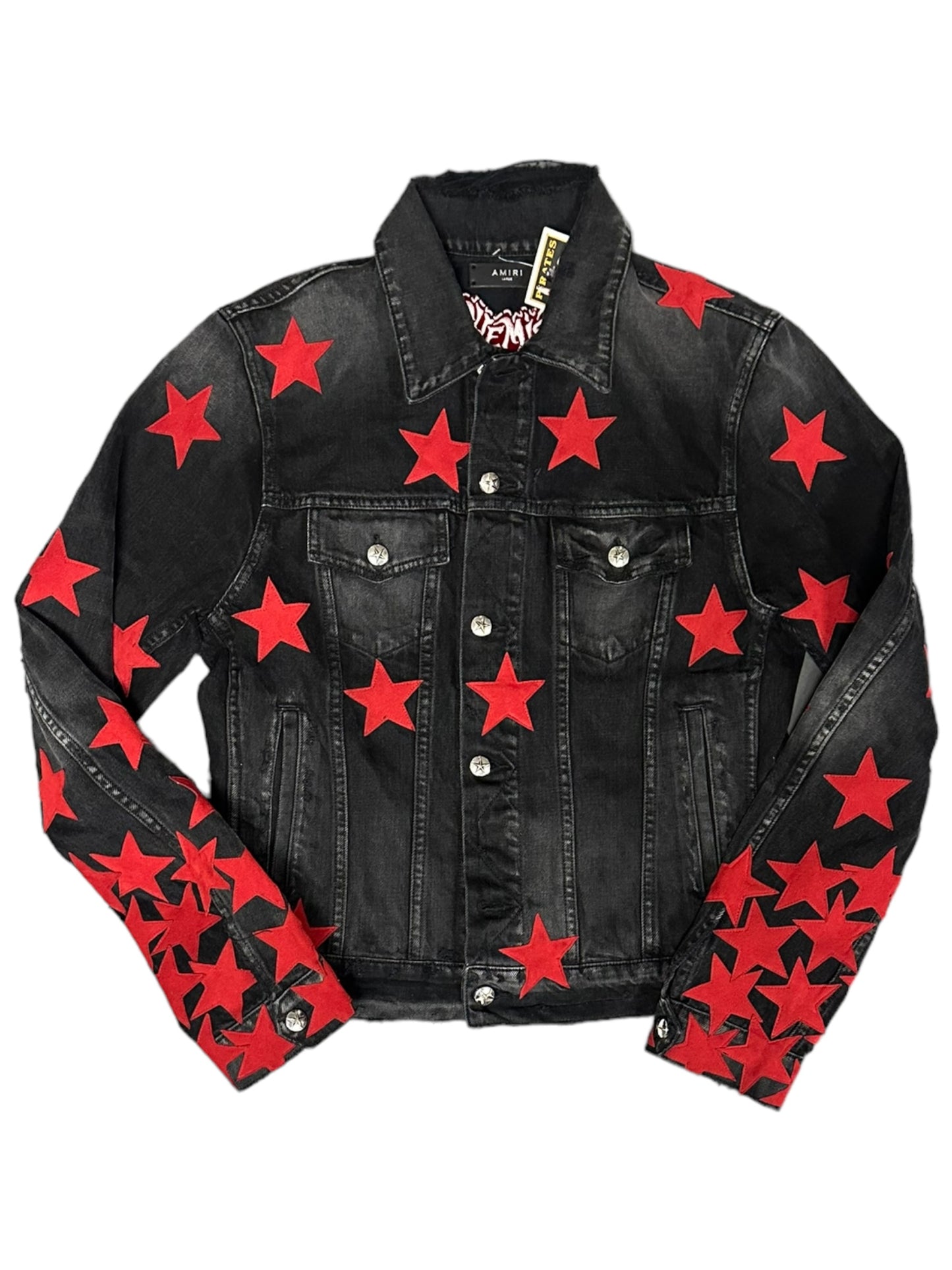 AMIRI CHEMIST DENIM JACKET BLACK (VMGUDQ)