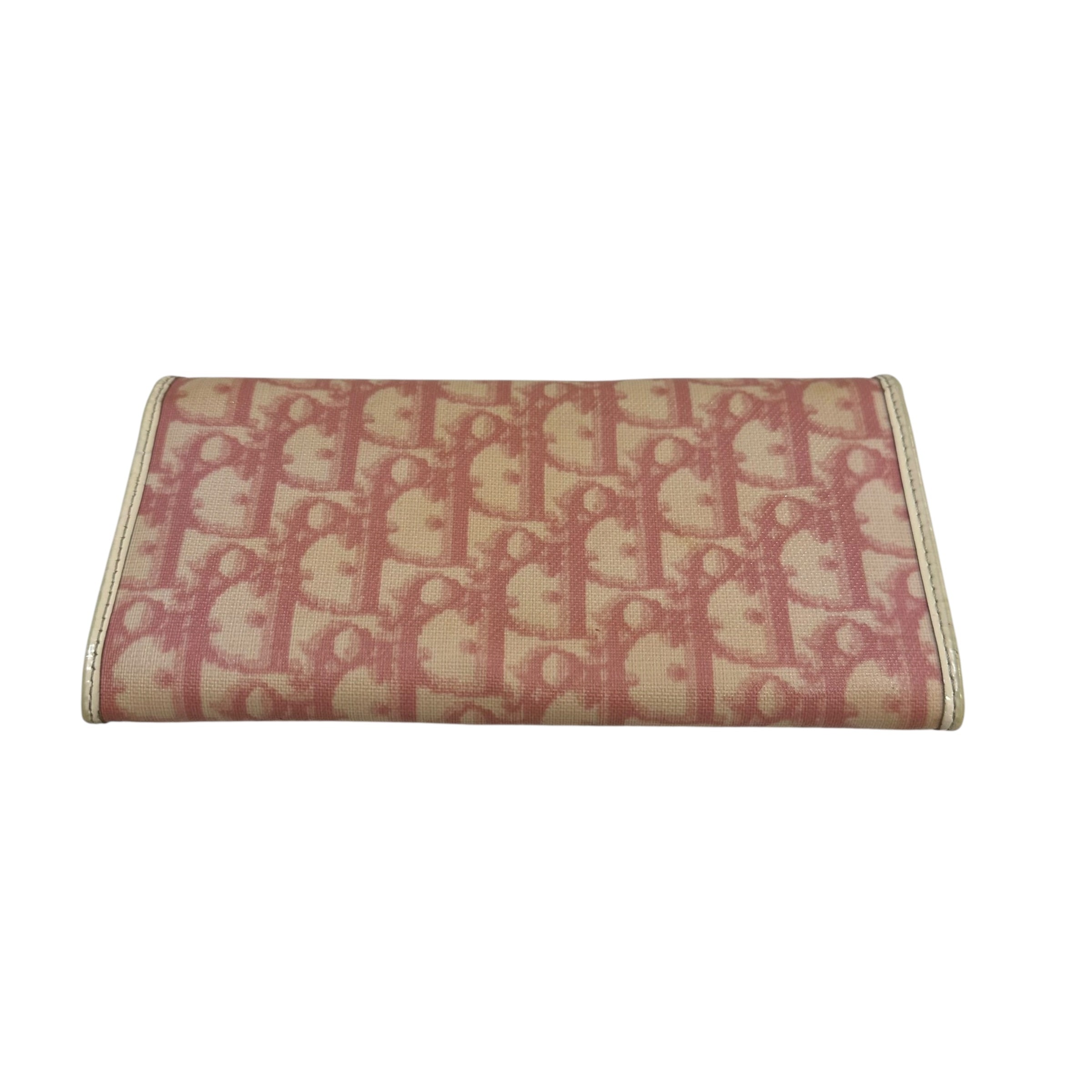 Vintage Christian Dior Trotter Long Wallet Pink