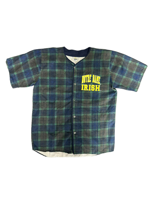 Vintage Notre Dame Plaid Jersey