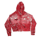 Vertabrae Silo Sketch Red Zip Hoodie