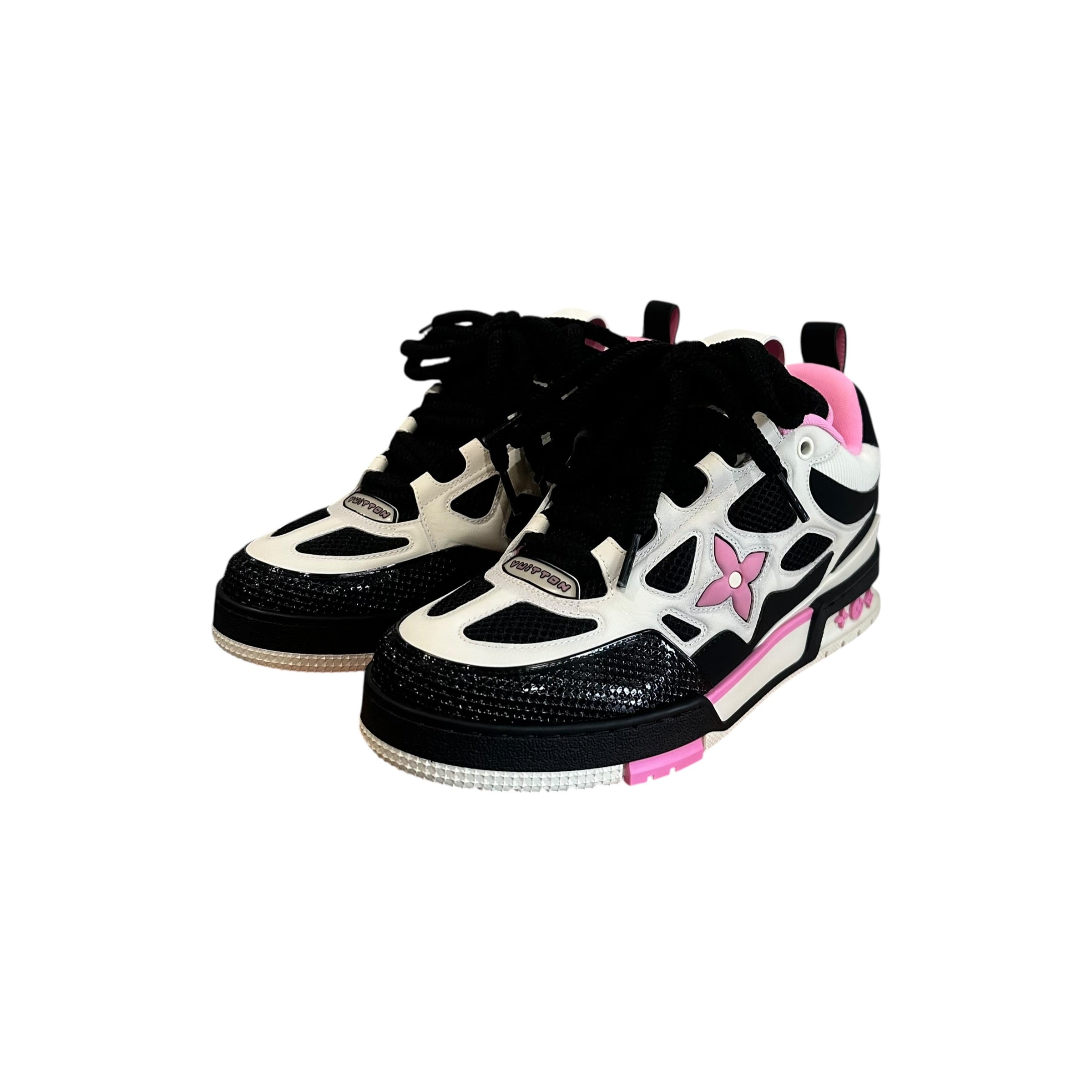 New Louis Vuitton LV Skate Sneaker Black/Pink