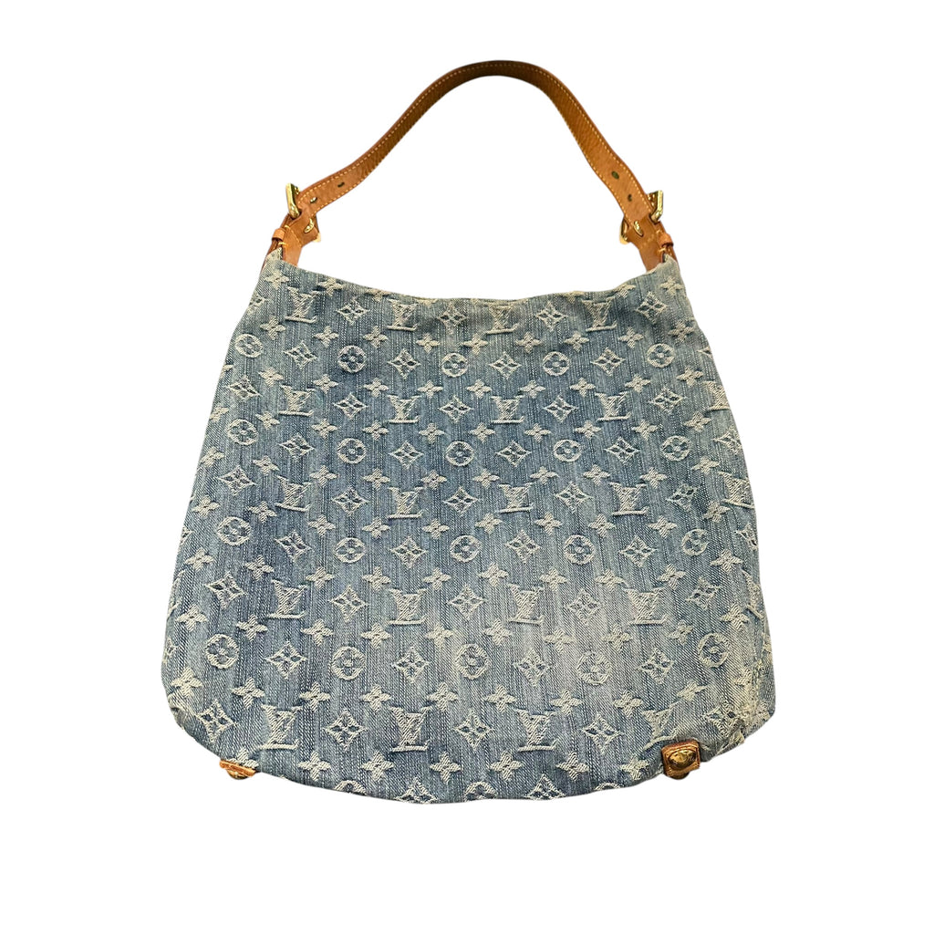 Louis Vuitton Monogram Denim Baggy GM Shoulder Bag