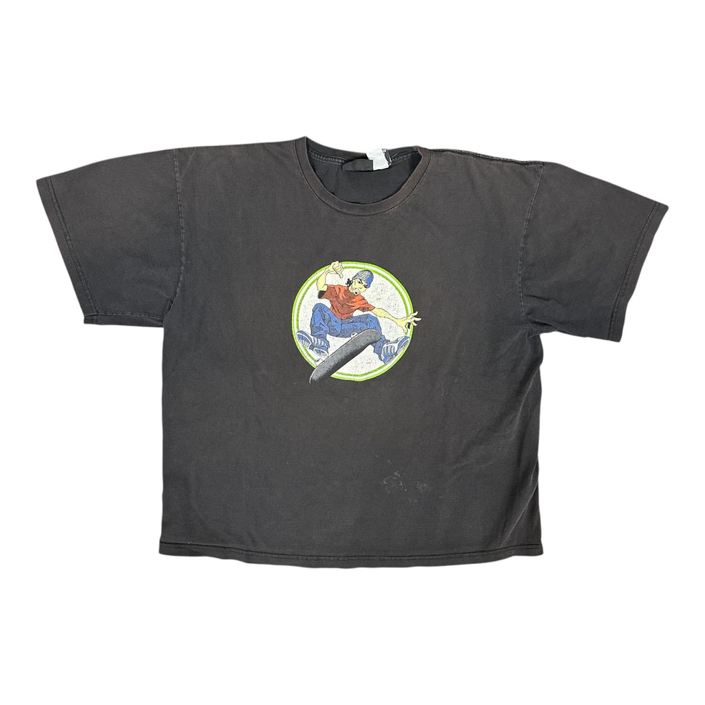 Vintage No Boundaries Skateboard Black Tee