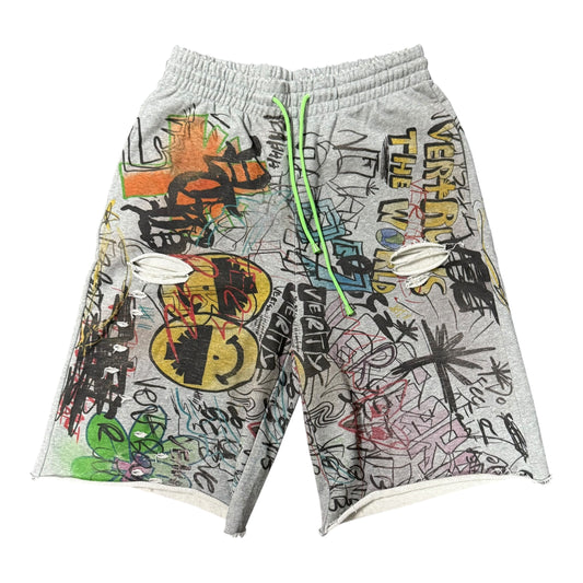 Vertabrae Graffiti Sweat Shorts