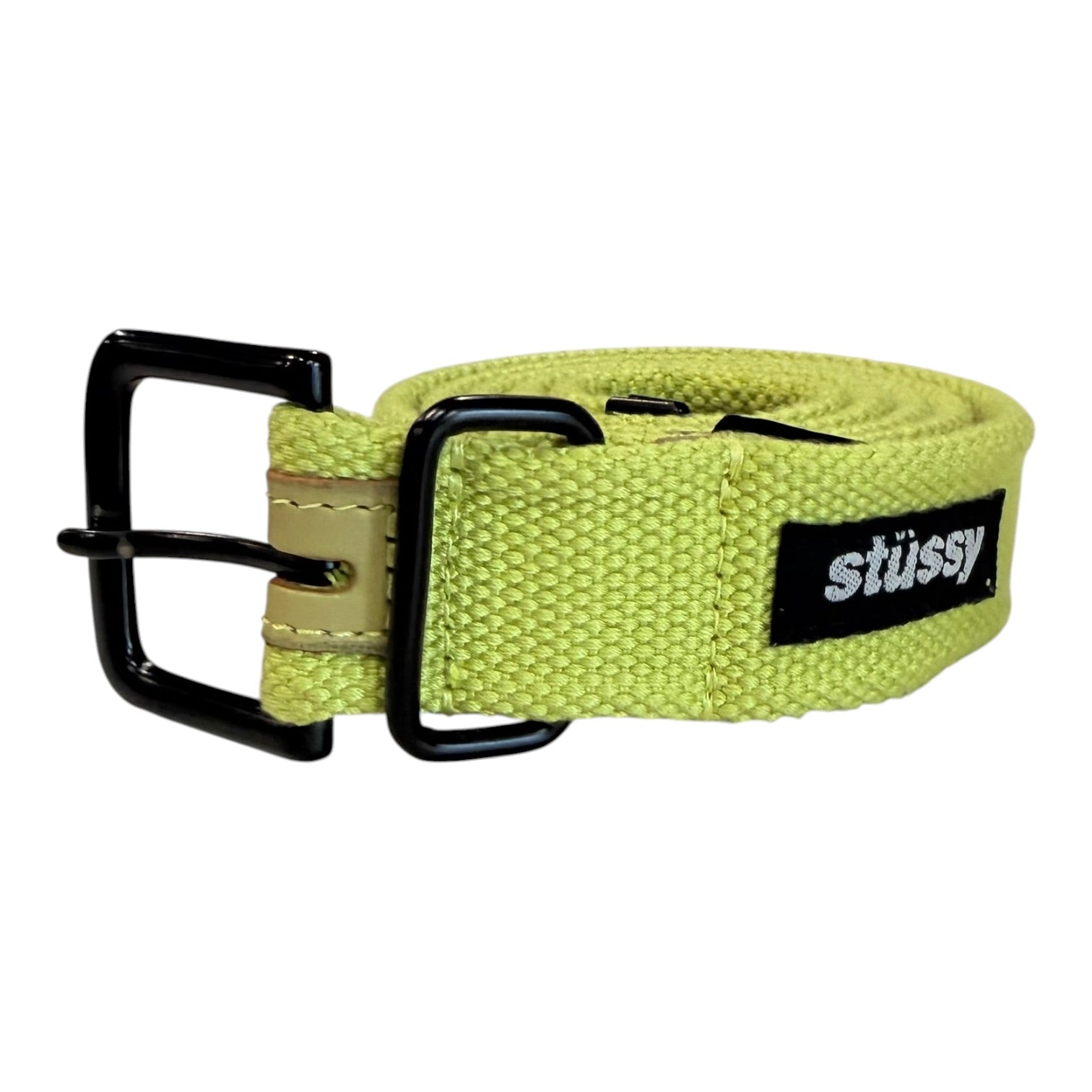 Stussy Lime Canvas Belt