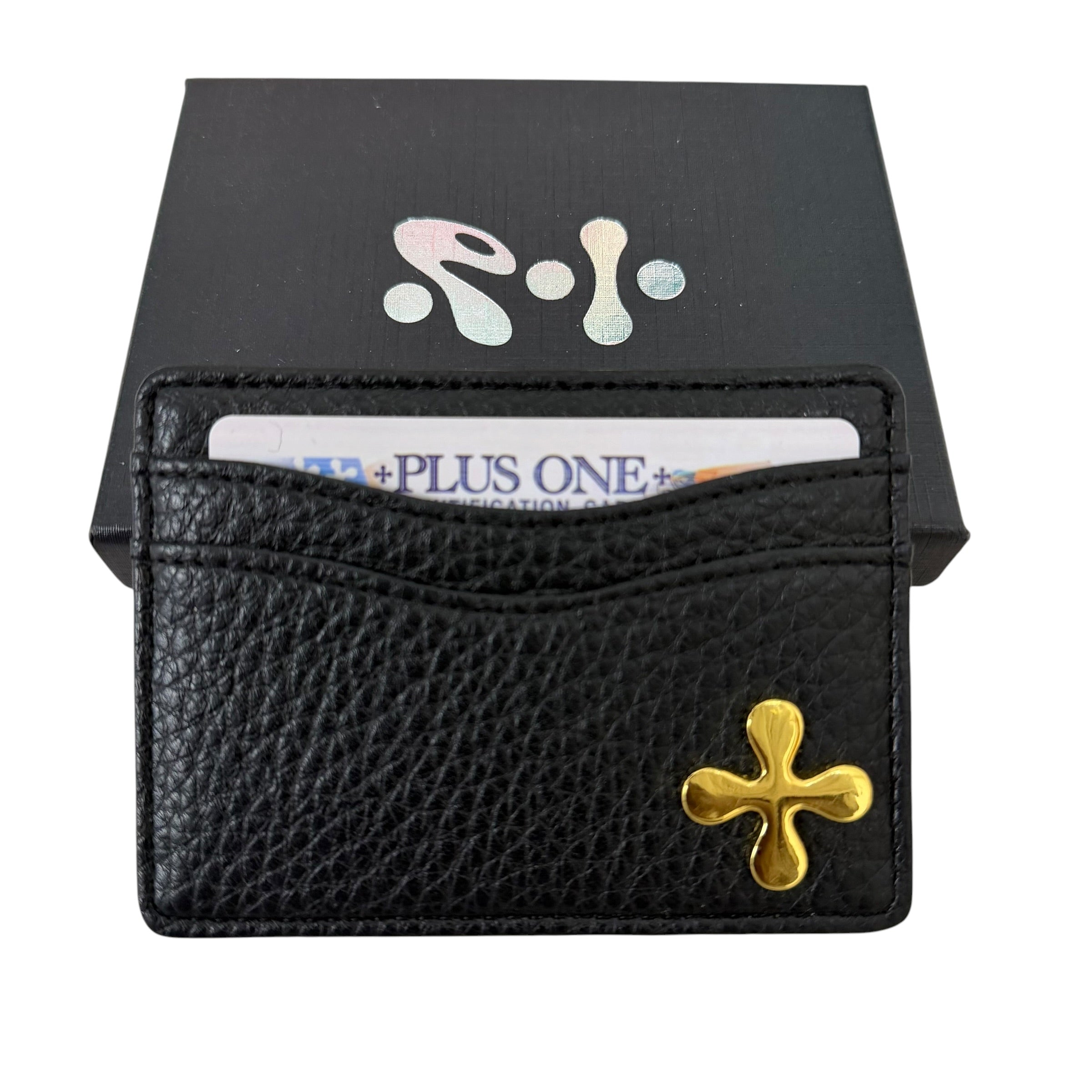 NEW Plus One Leather Card Wallet