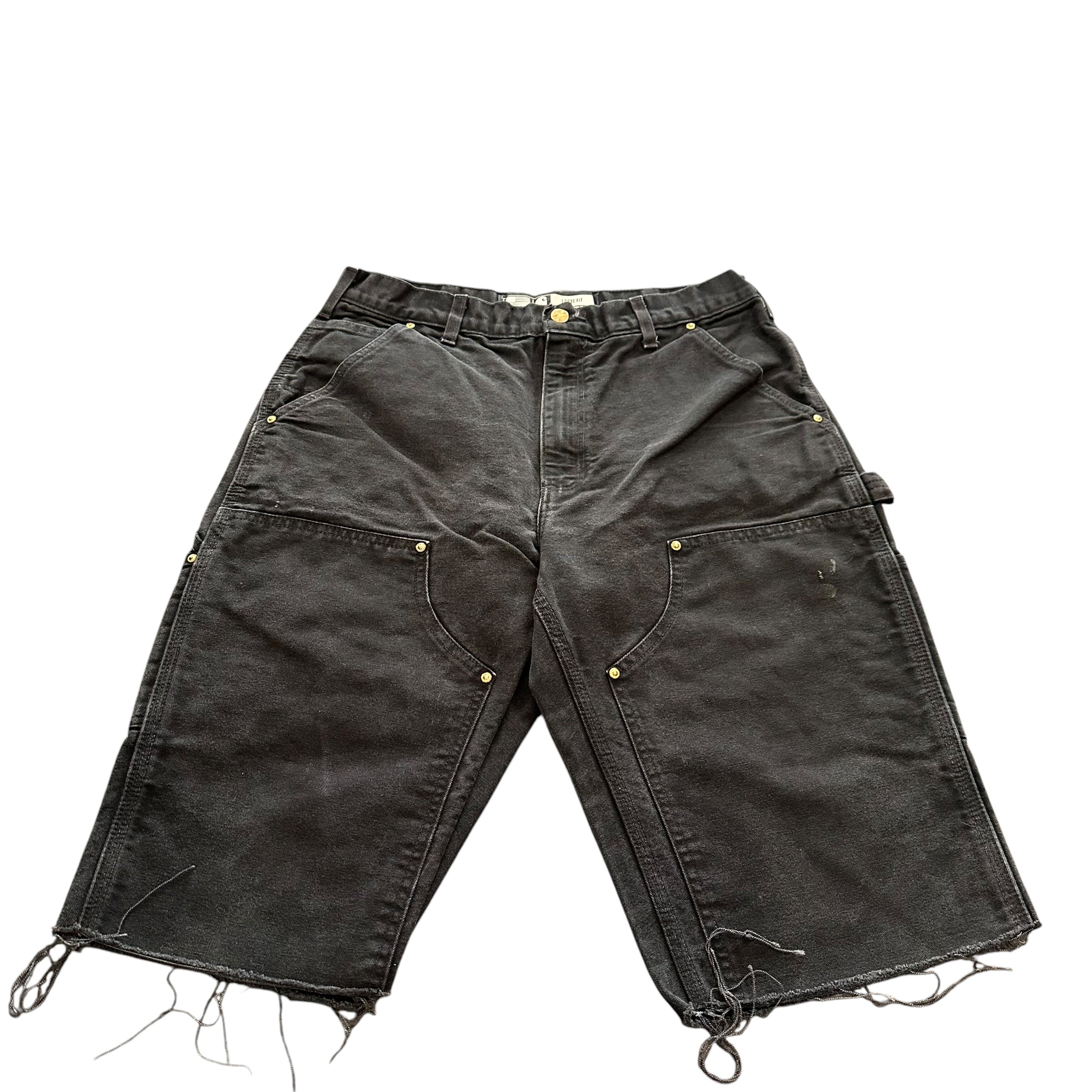 Black Carhartt Double Knee Shorts(33)