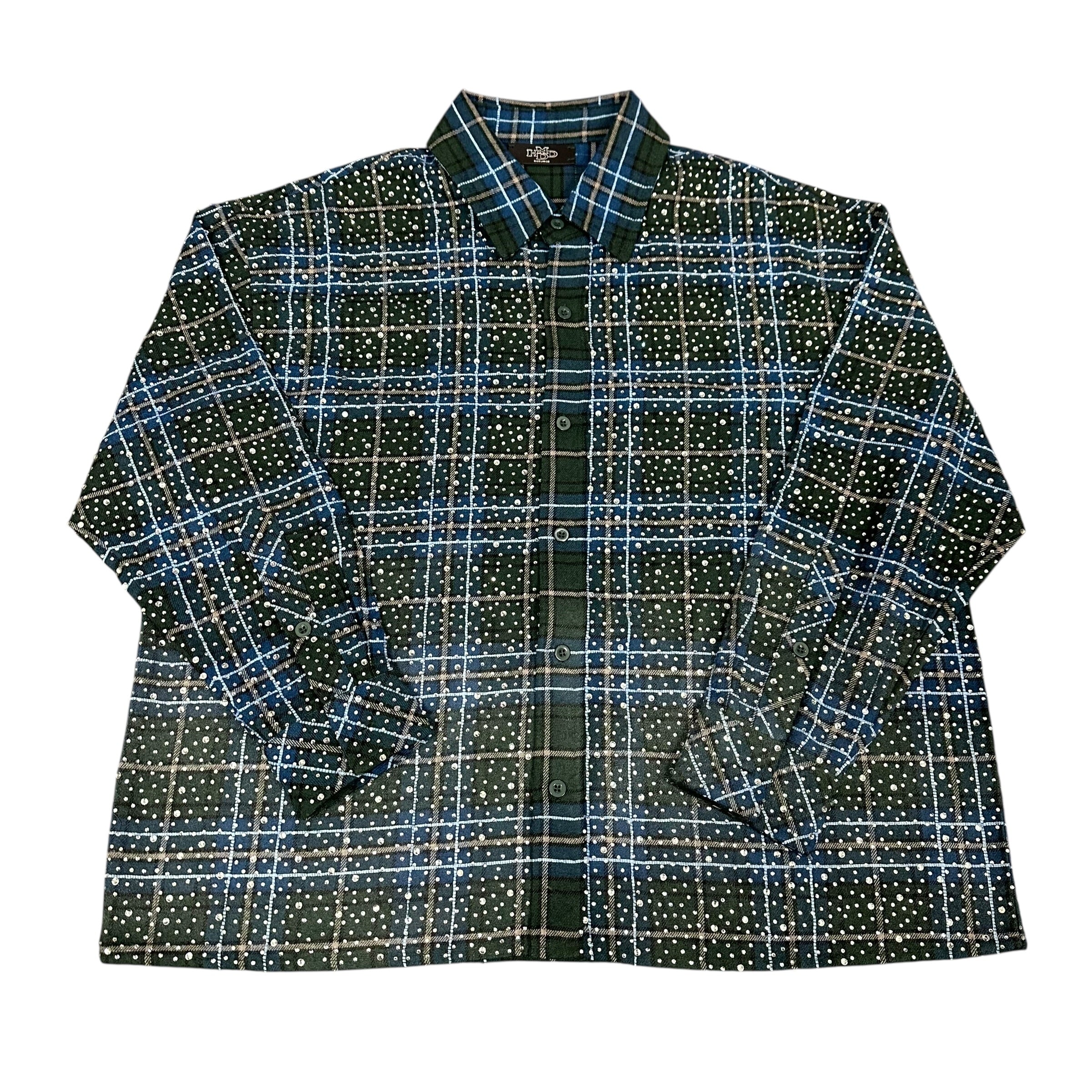 HMDD "Disco" Flannel Green Blue
