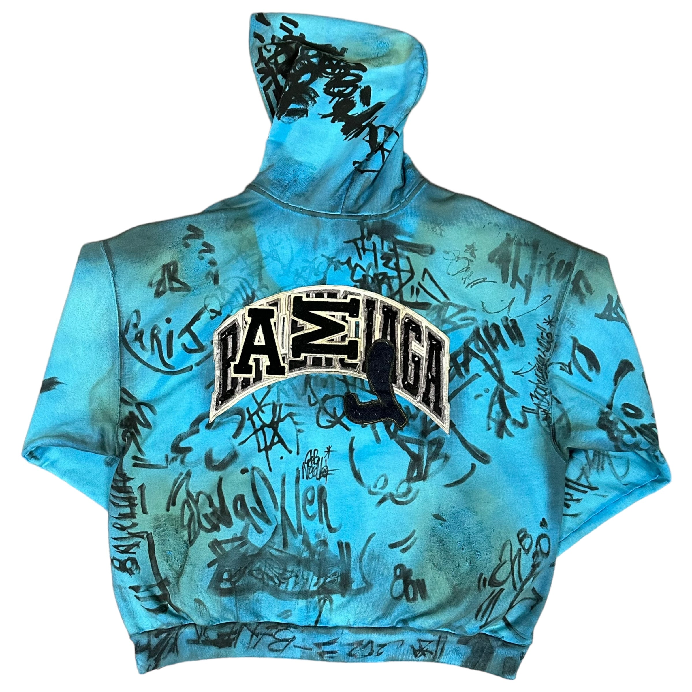 Balenciaga Blue Skater Zip Hoodie