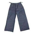Hidden Season Pinstripe Baggy Denim Pants