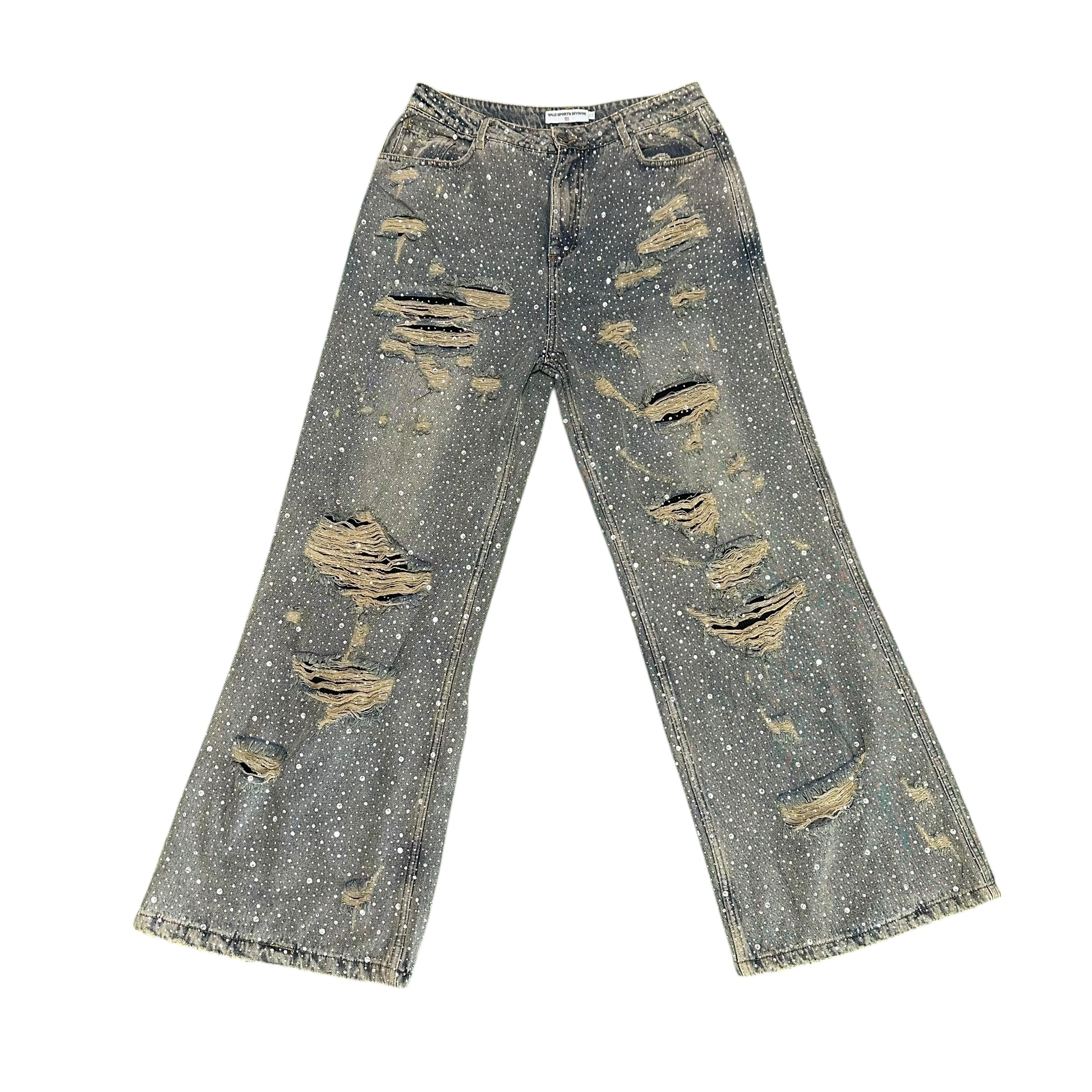 Vale Rhinestone Blue Jeans
