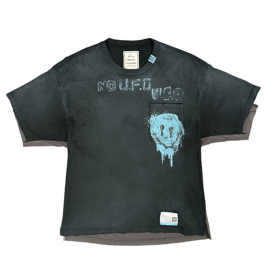 Mihara Yasuhiro Combined Black Tee