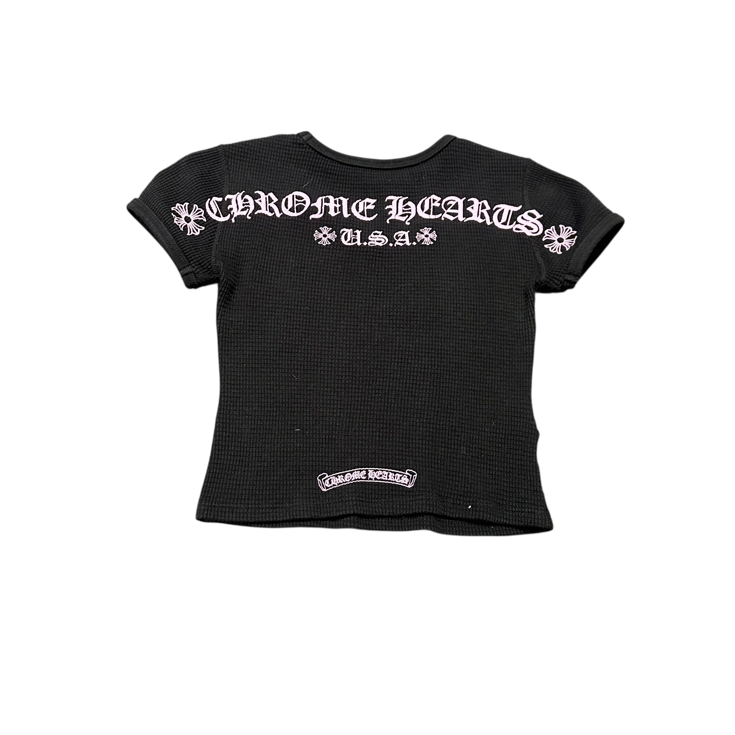 Chrome Hearts Pink/Black Thermal Top