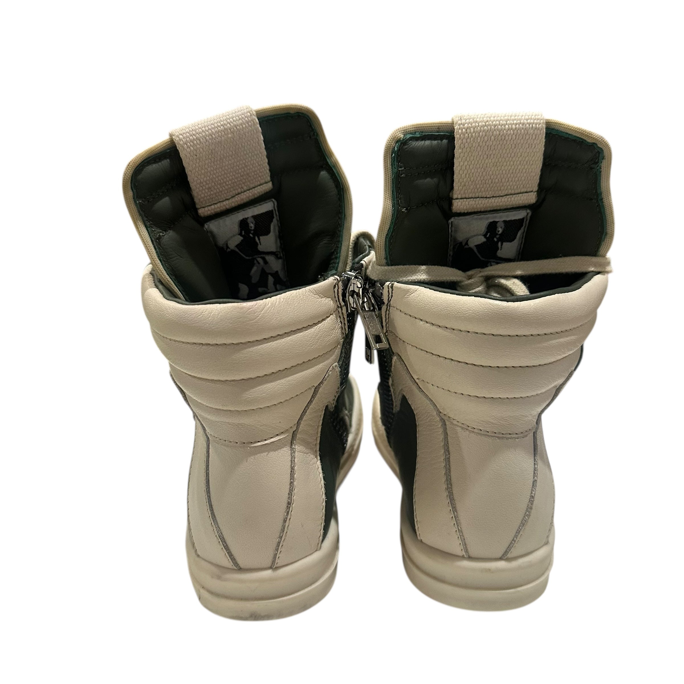 Rick Owens Kids Geobasket Olive/White