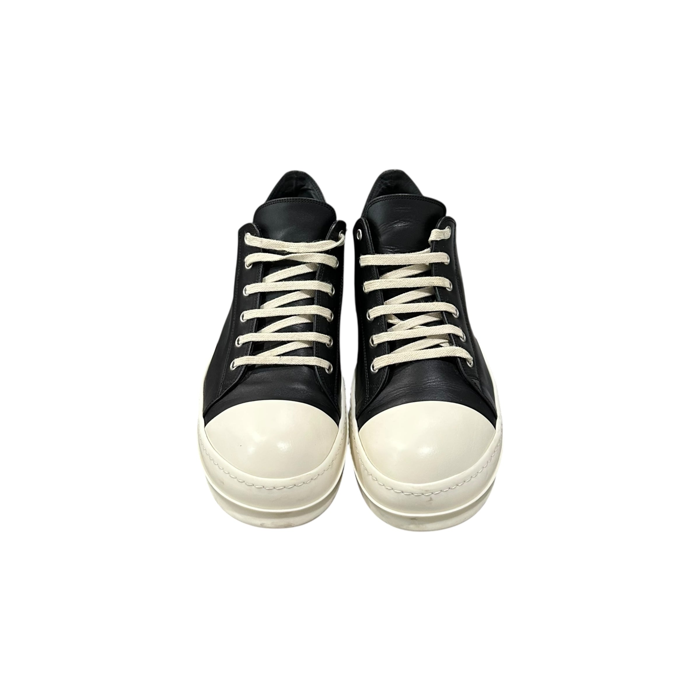 Rick Owen Low Top Leather Sneakers
