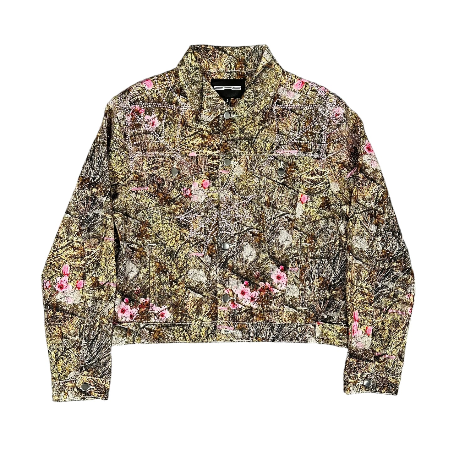 Camo/Pink Sp5der Rhinestone Jacket