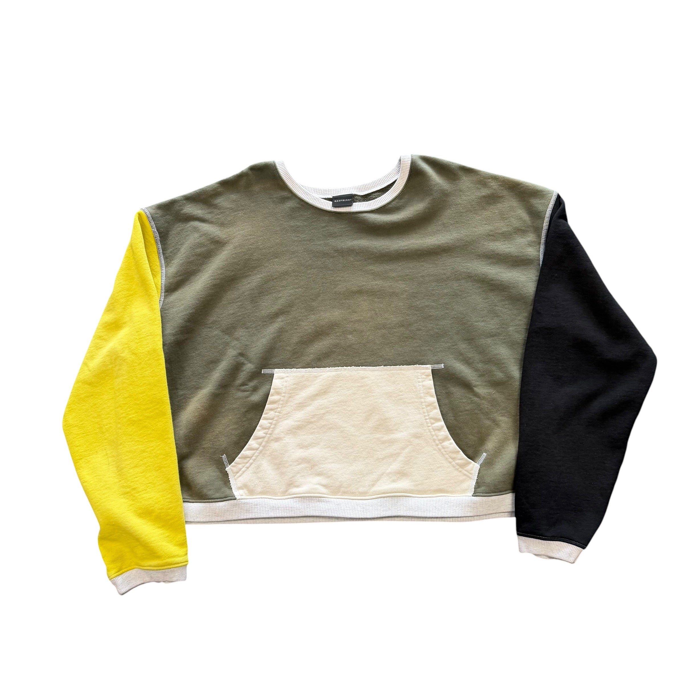 GV Gallery Color Block Pocket Crewneck
