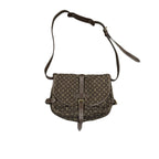 Louis Vuitton Monogram Mini Lin Saumur Eben Crossbody Bag Brown