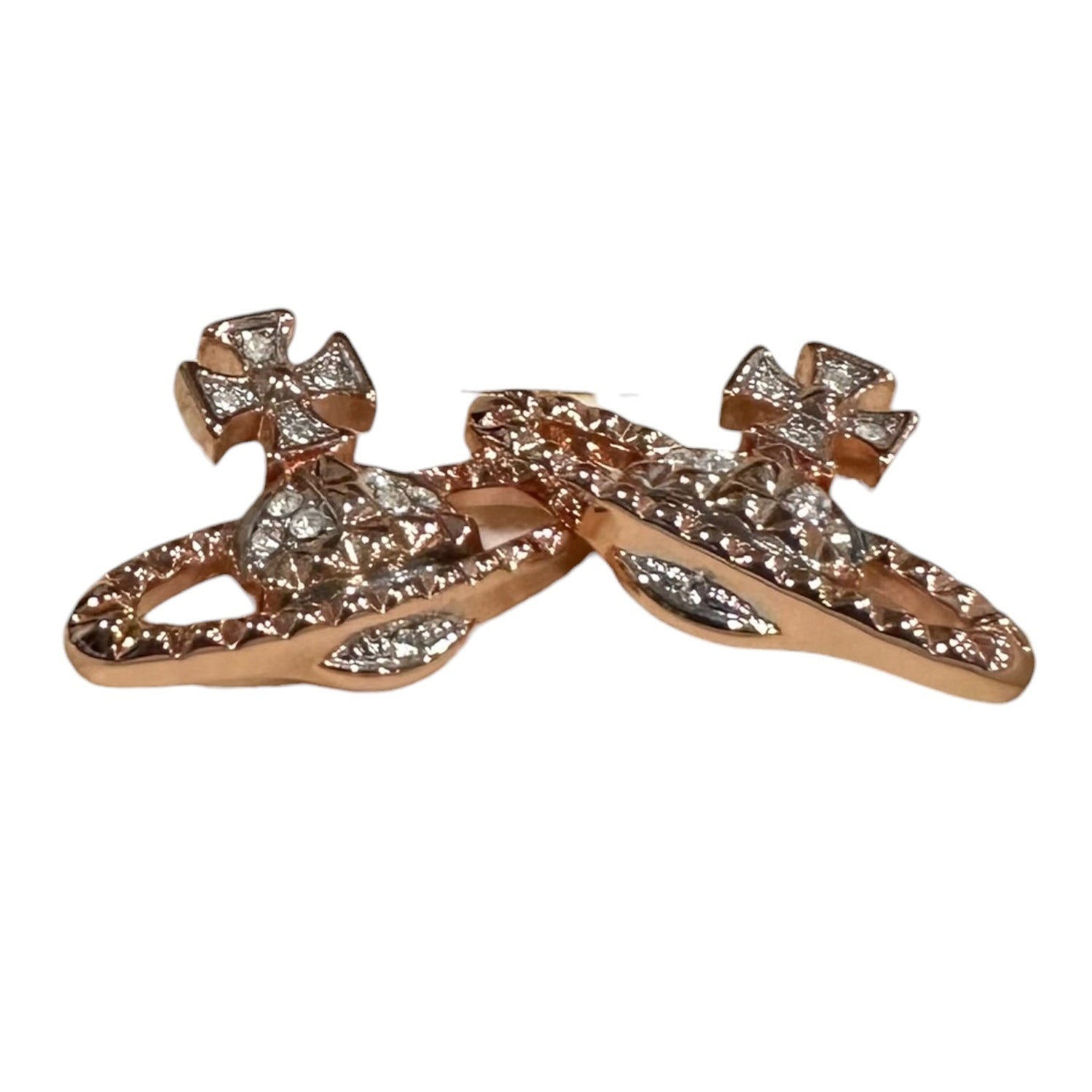Vivienne Westwood Orb Rose Gold Earrings
