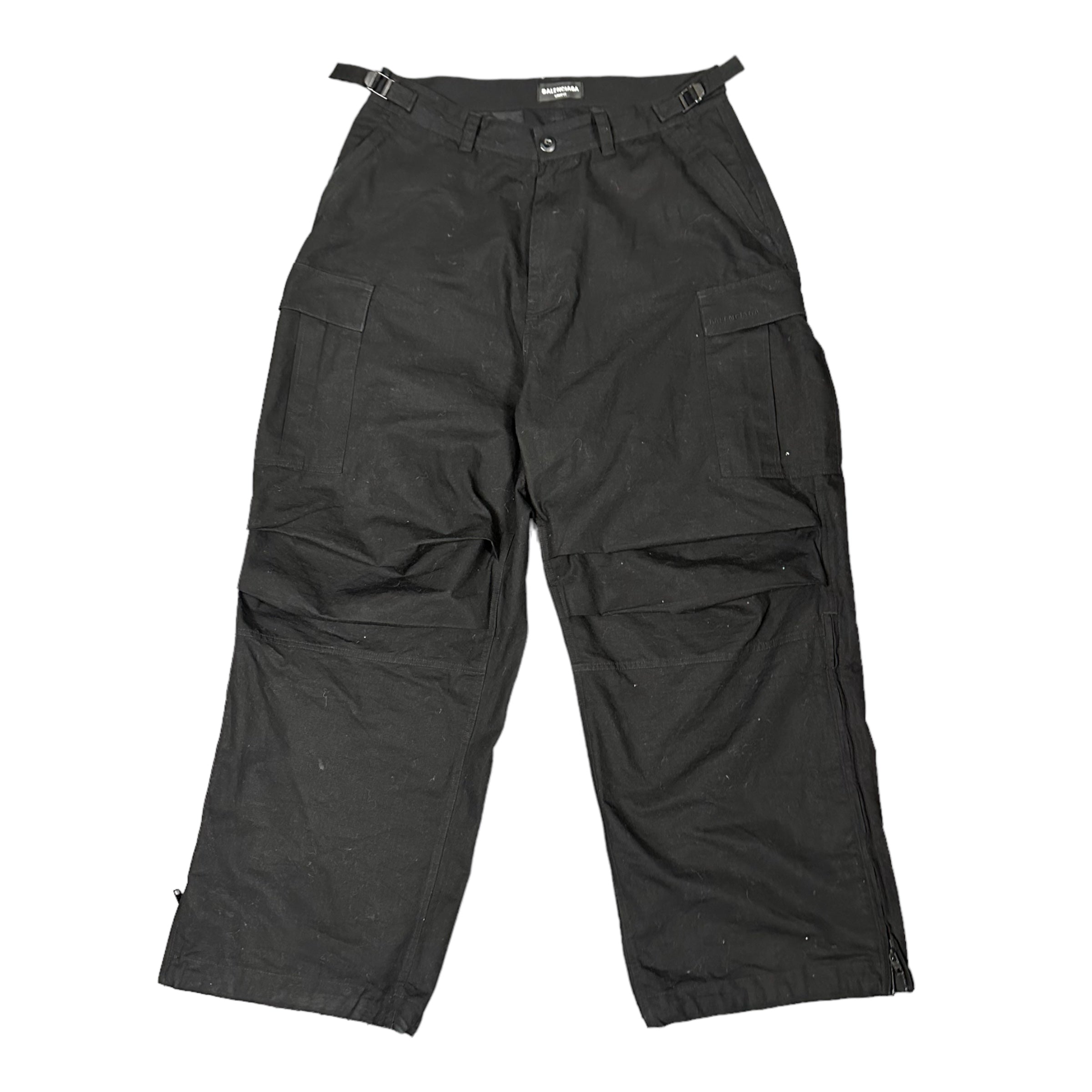 Balenciaga Black Cargo Zip Flare – Good Times Online Store