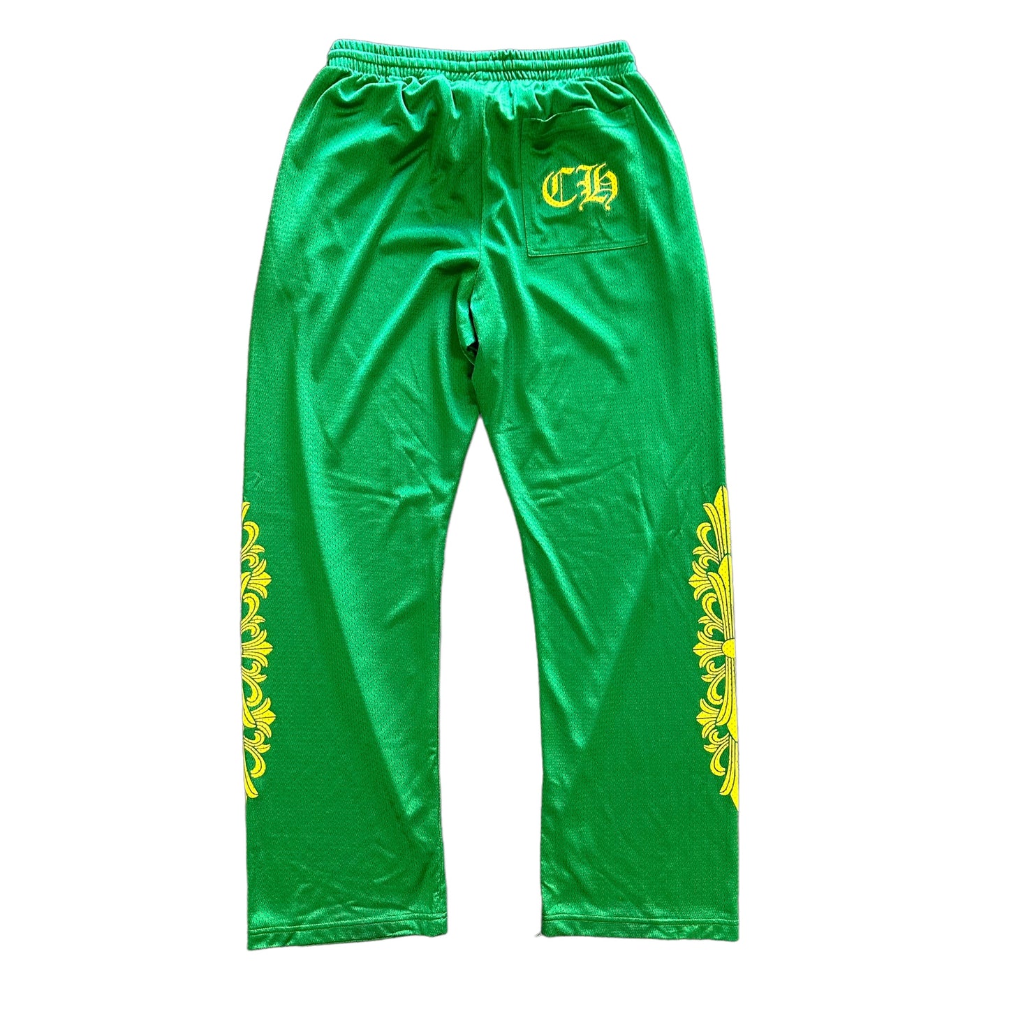 Chrome Hearts Green/Yllw Mesh Pants