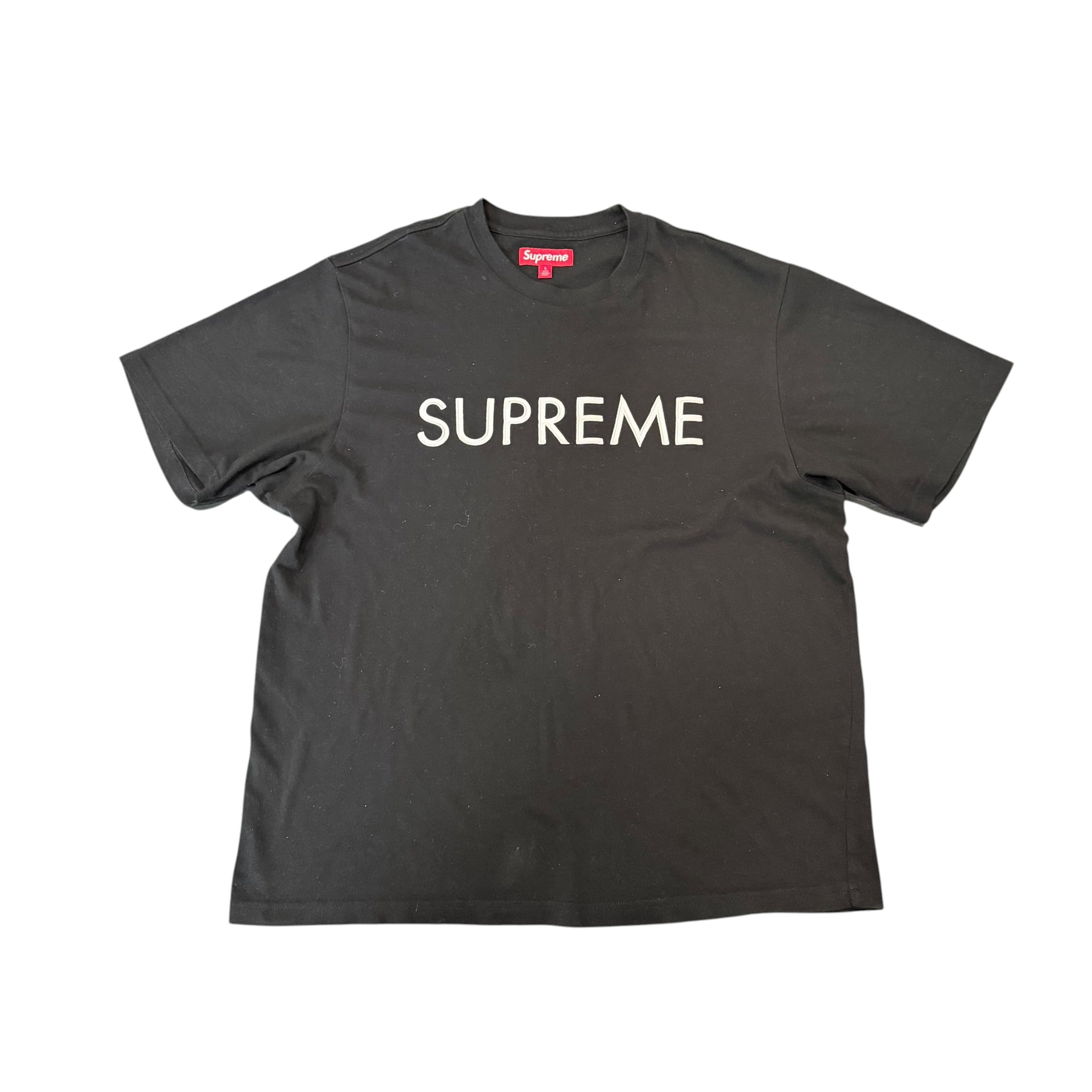 Supreme Capital Black Tee