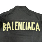 Balenciaga Tape Logo Denim Jacket