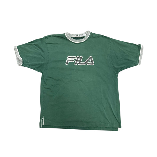 Fila Green/Grey Ringer Tee
