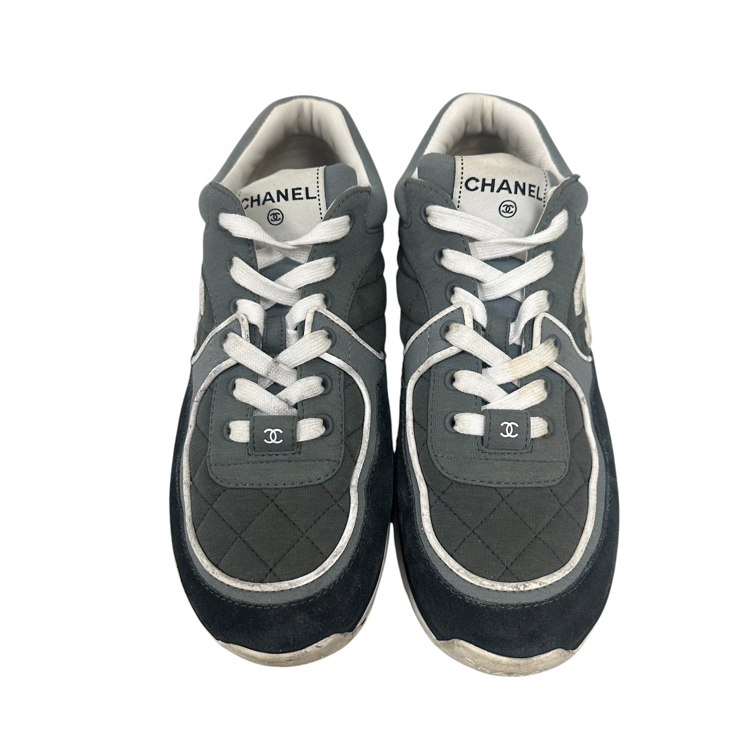 Chanel Grey/Black Trainers (No Box)