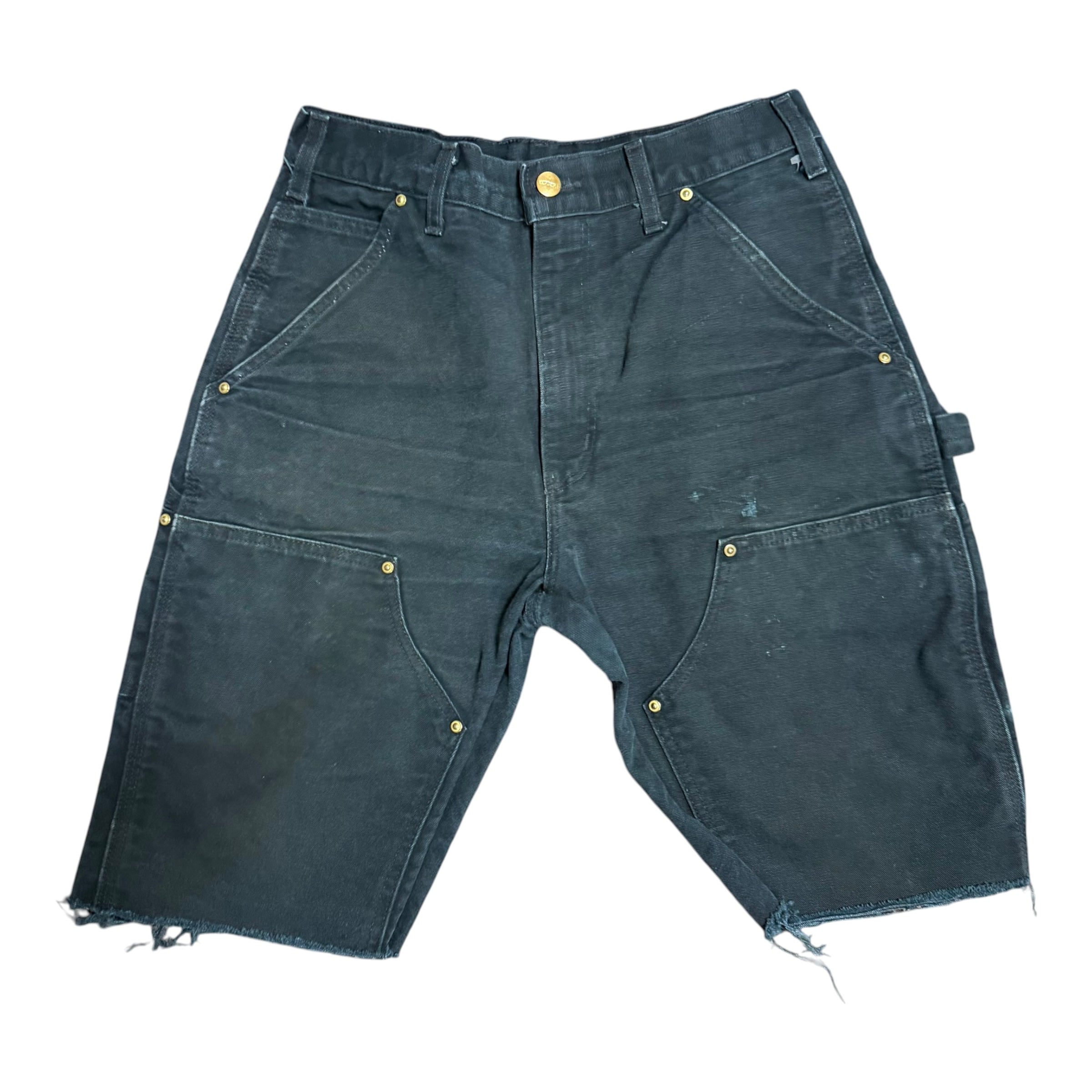 Vintage Carhartt Black Double Knee Shorts(30)