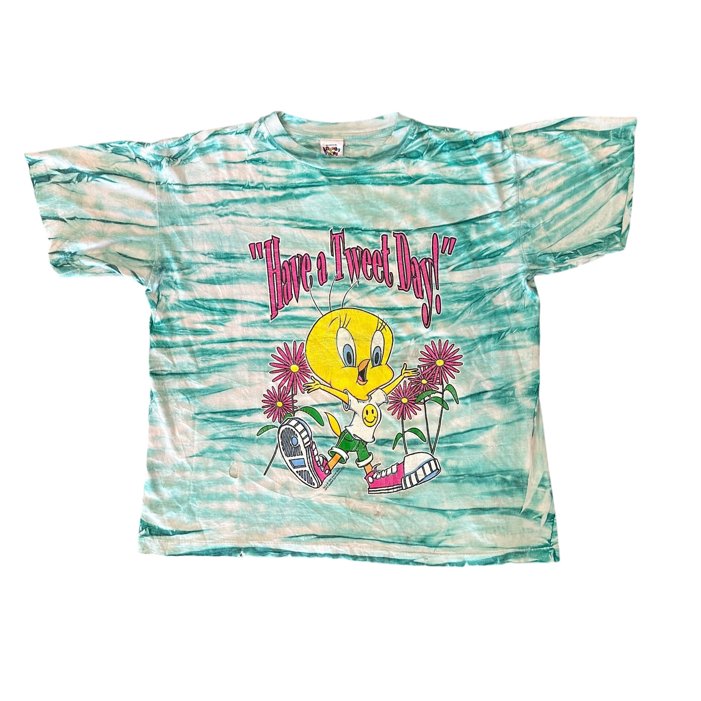 '96 Tweety "Have A Tweet Day" Tiedye Tee