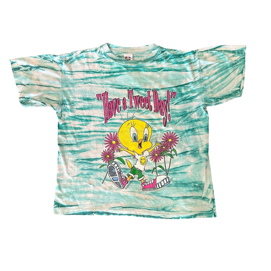 '96 Tweety "Have A Tweet Day" Tiedye Tee