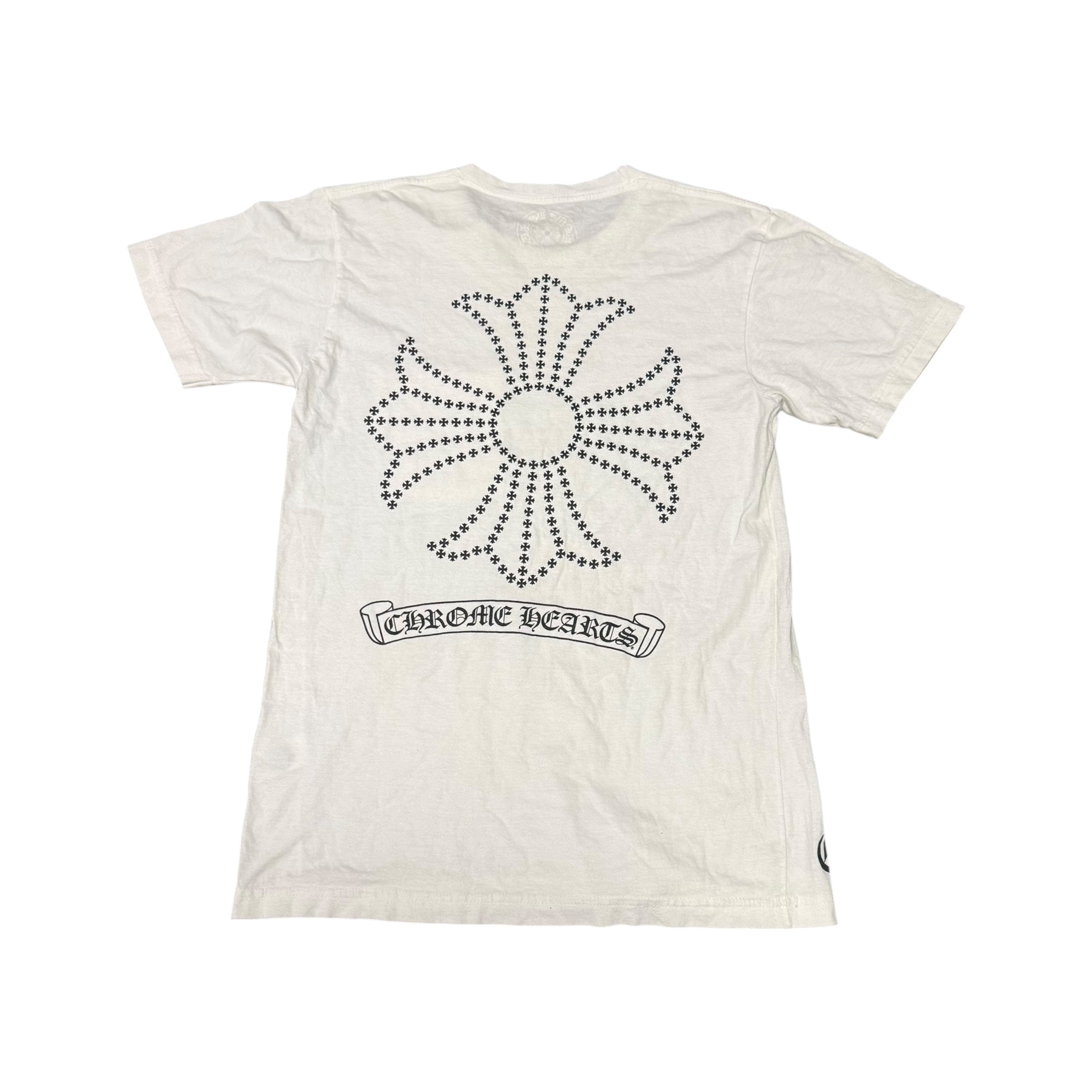 Chrome Hearts Fleur Knee Monogram Tee White