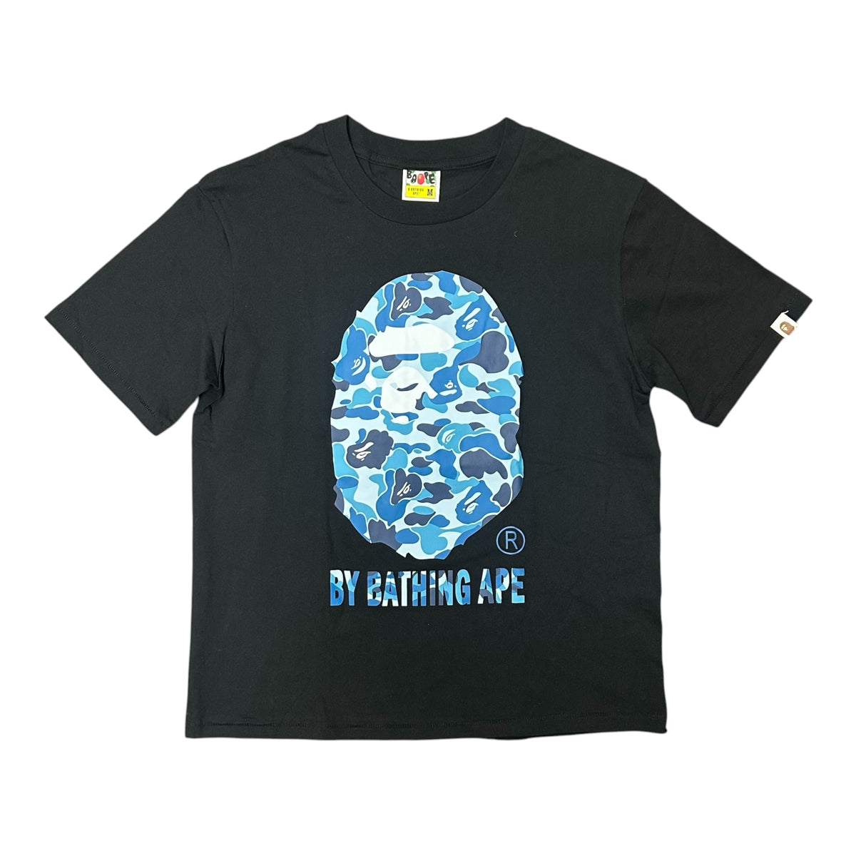 Bape Black/Blue Camo Ape Tee