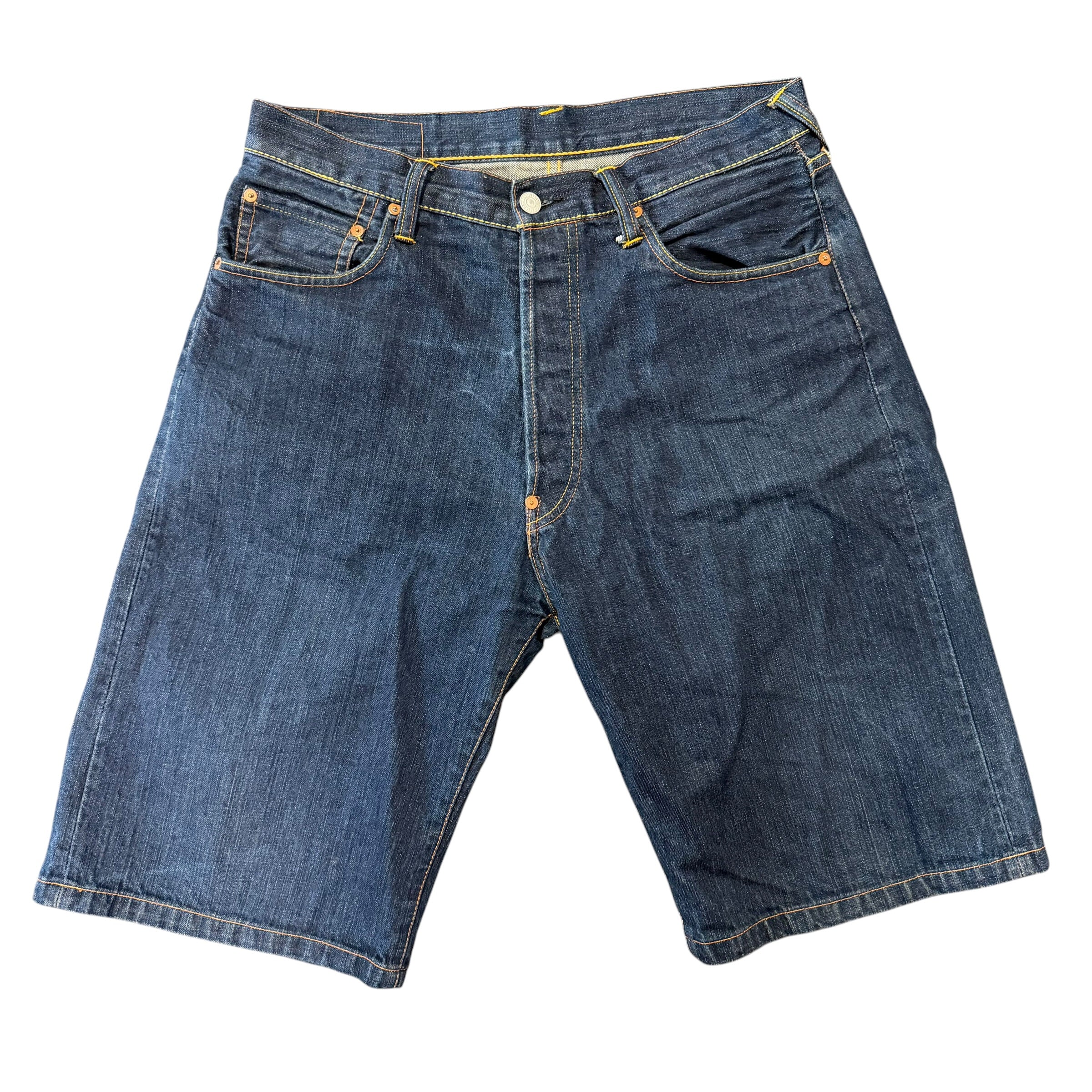 Vintage Evisu Blue/White Denim Shorts